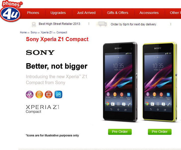 Sony Xperia Z1 Compact