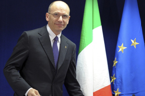Italy's Prime Minister Enrico Letta