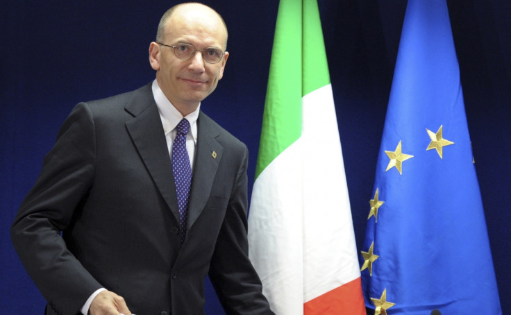 Italy's Prime Minister Enrico Letta