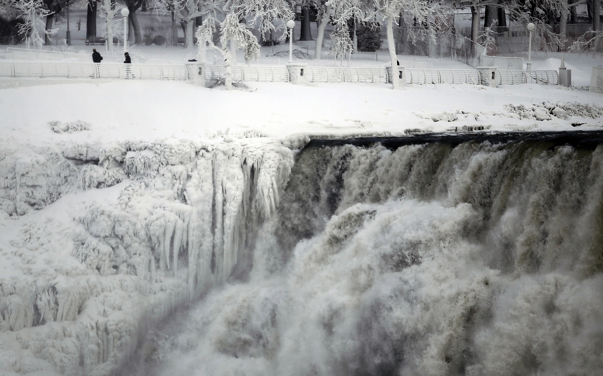 The American Falls at the side of Niagara Falls is pictured in Ontario.