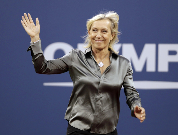 Tennis player Martina Navratilova has been out and proud for years