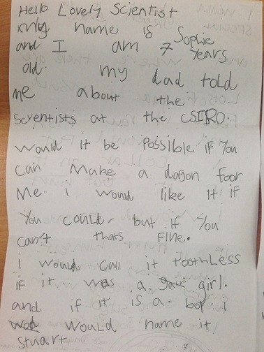 sophies letter