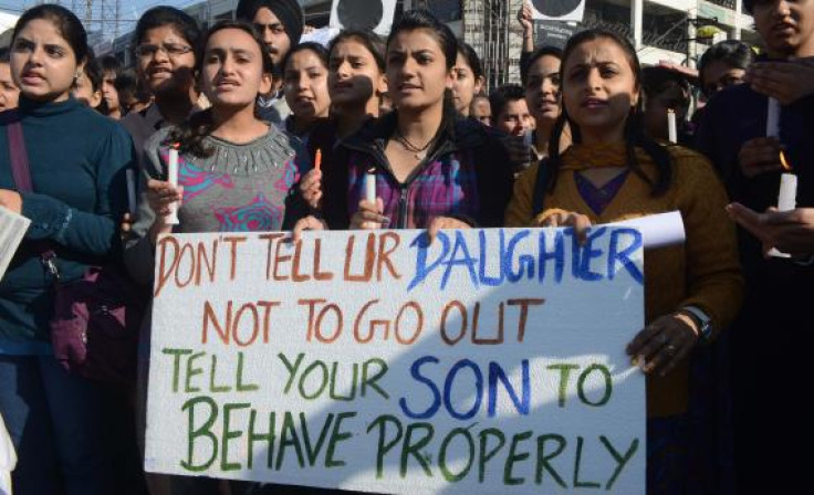 Indian women protest against rape
