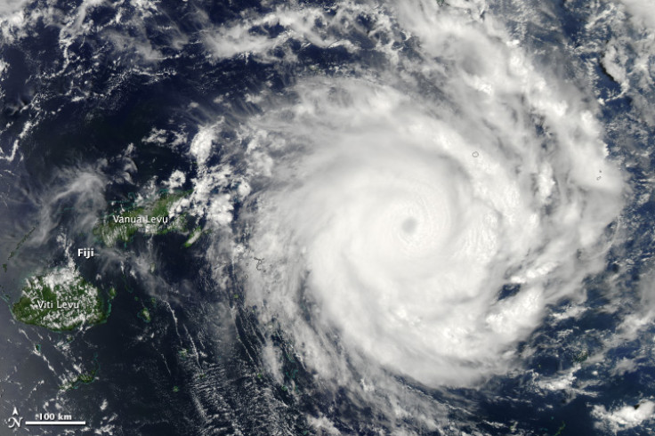 Tropical Cyclone Ian can be seen skirting Fiji in this image by Nasa's Aqua satellite
