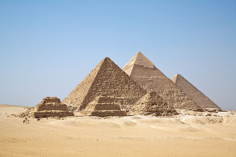 The pyramids in Egypt may have been constructed quickly by filling them with rubble.