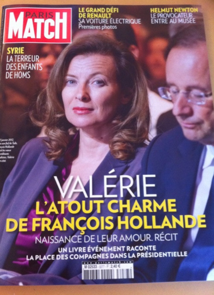 Valerie Trierweiler on the cover of Paris Match