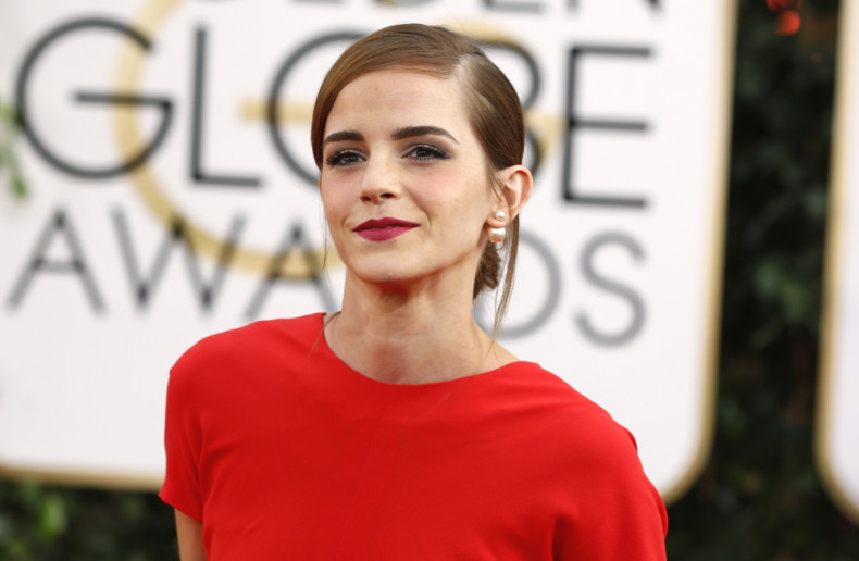 Actress Emma Watson arrives at the 71st annual Golden Globe Awards in Beverly Hills, California January 12, 2014.