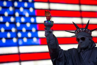 US Flag Statue of Liberty