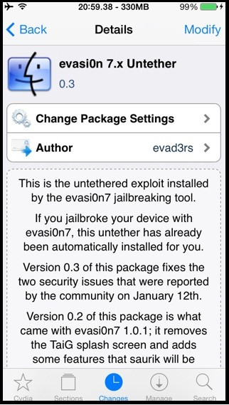 evasi0n 7.x Untether evasi0n 7.x Untether
