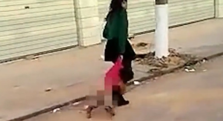 Chinese mother beating