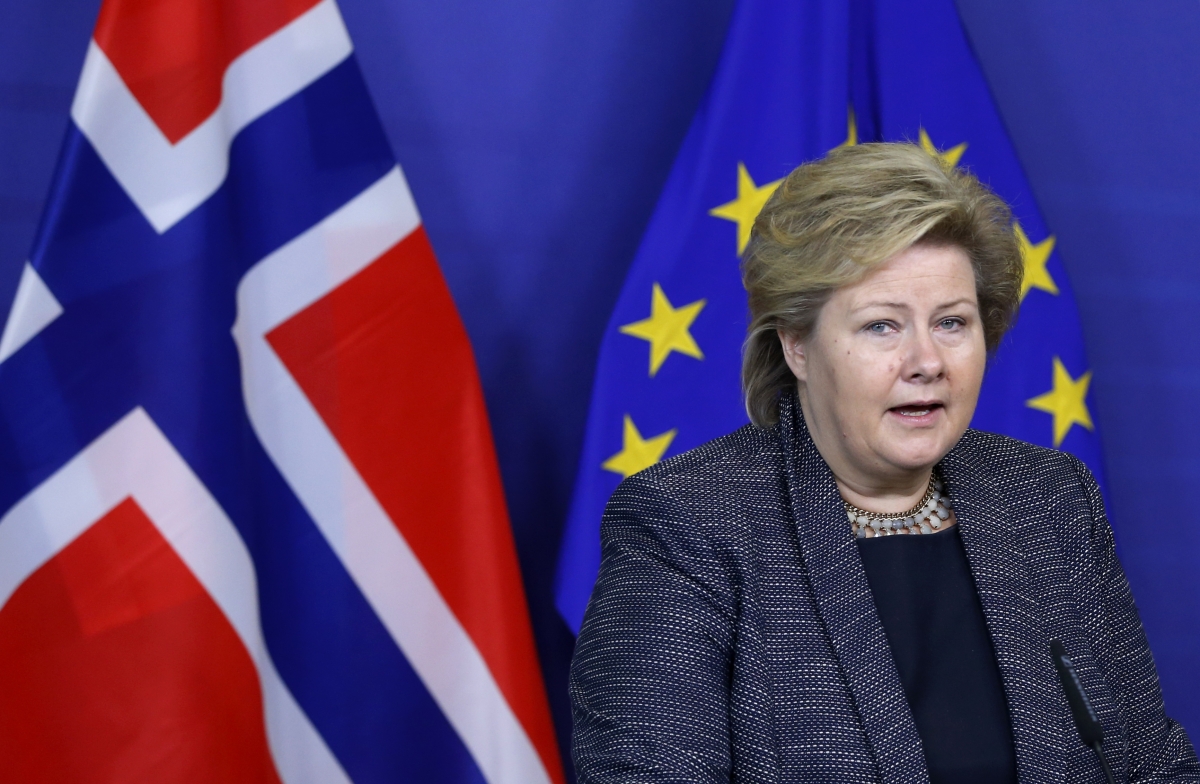Erna Solberg has warned British Eurosceptics to be careful in wish for EU exit Erna Solberg has warned British Eurosceptics to be careful in wish for EU exit