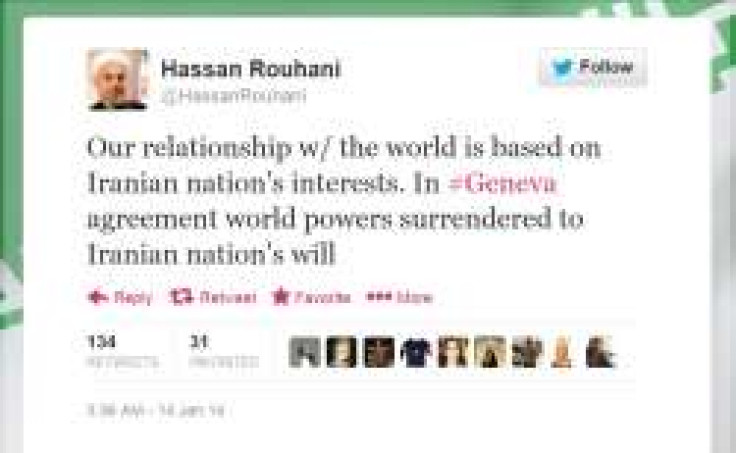 Rouhani delets tweet