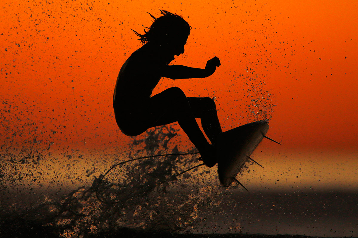 surfer sunset