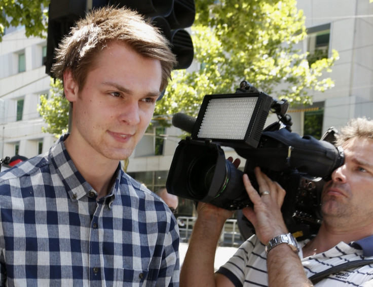 Daniel Dobson after his arrest at the Australian Open tennis tournament in Melbourne on suspicion of betting offences