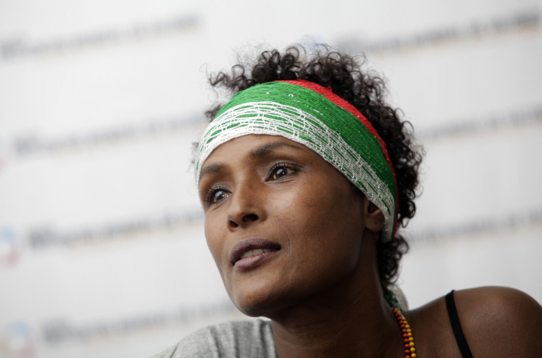 Human rights activist and top model Waris Dirie from Somalia