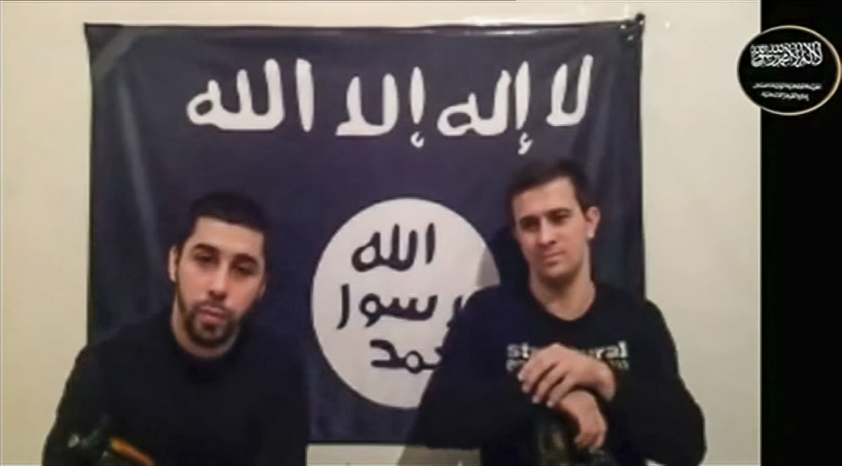 Men claiming to be from an Islamist militant group speak, in this still image taken from video footage posted on the Internet Men claiming to be from an Islamist militant group speak, in this still image taken from video footage posted on the Internet