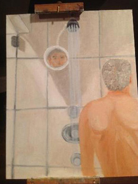 george bush shower