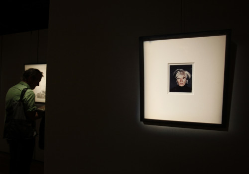 A polaroid self-portrait by US artist Andy Warhol, stamped with his name, displayed at Sotheby's Hong Kong Gallery September 11, 2013 A polaroid self-portrait by US artist Andy Warhol, stamped with his name, displayed at Sotheby's Hong Kong Gallery September 11, 2013