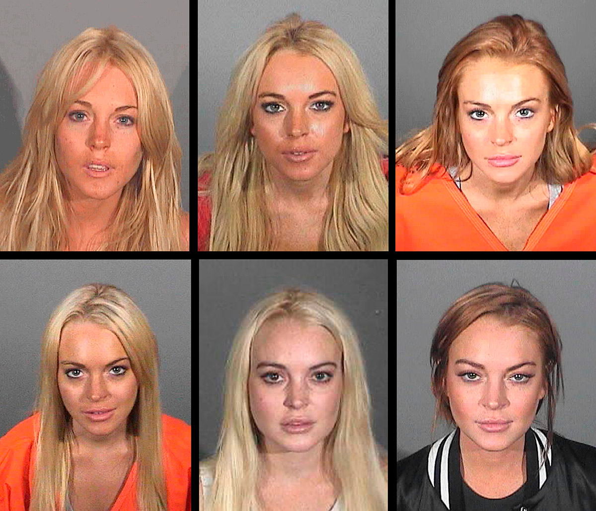 Lindsay Lohan mugshots