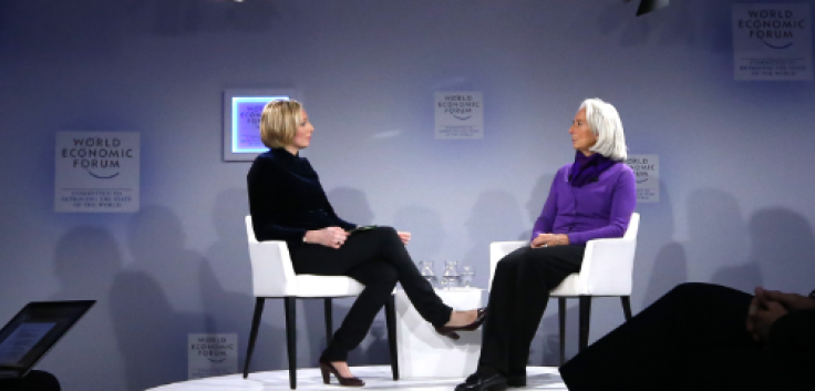 IMF Chief Christine Lagarde at the World Economic Forum in Davos, Switzerland.