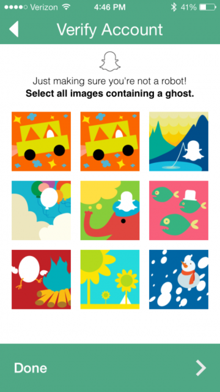 Snapchat's new ghost captcha feature