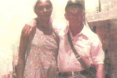 Photo which Simoni Renee Guerreiro Dias claims shows Hitler with his girlfriend Cutinga in the Brazillian village Nossa Senhora do Livramento.