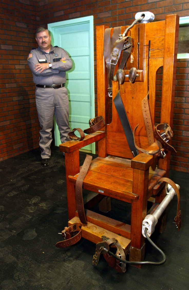 "Old Sparky," the Texas electric chair in which 361 killers were executed.