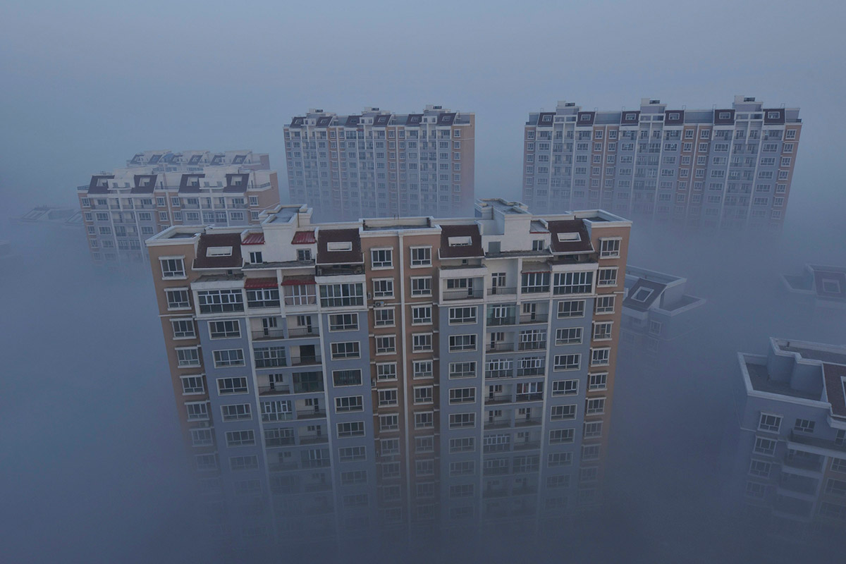 buildings smog