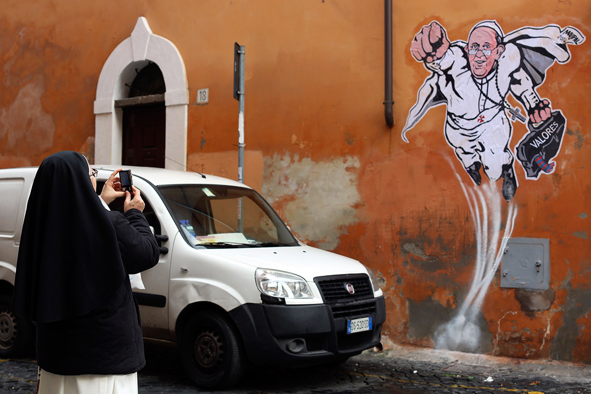 pope graffiti