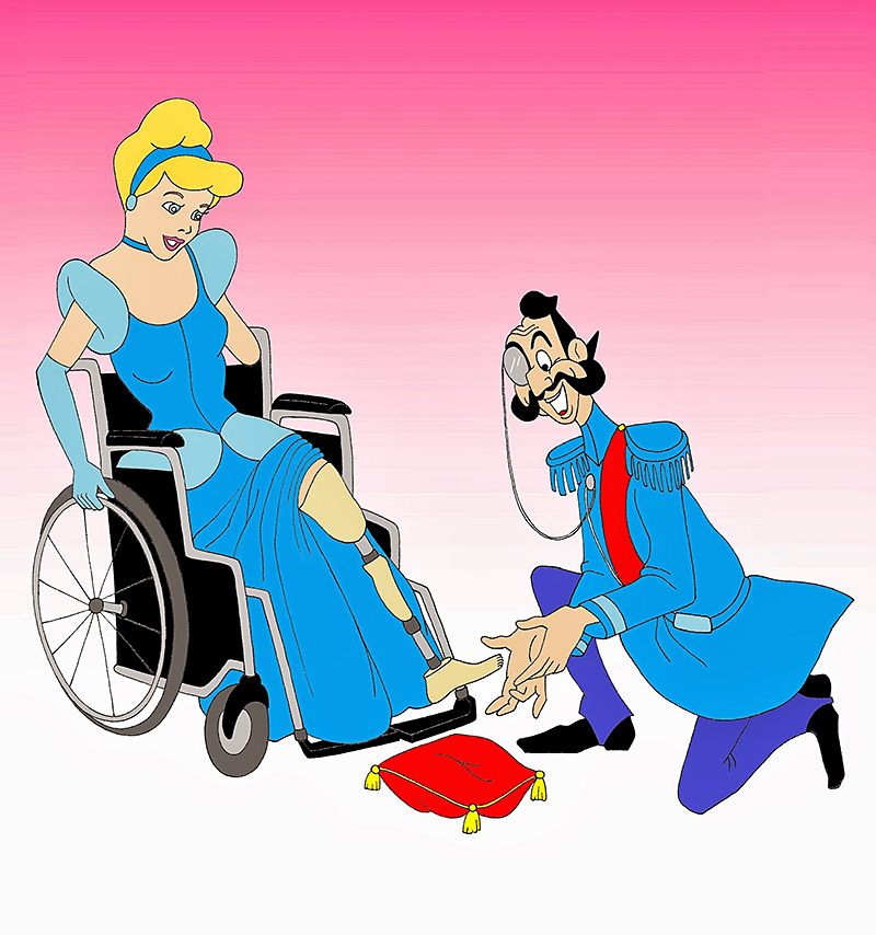 Disabled Disney Princesses Cinderella