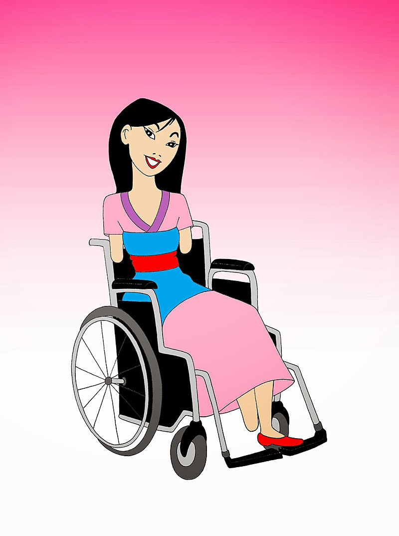 Disabled Disney Princesses Mulan