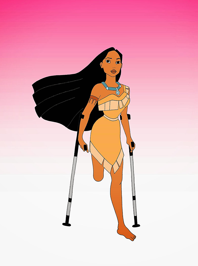 Disabled Disney Princesses Pocahontas