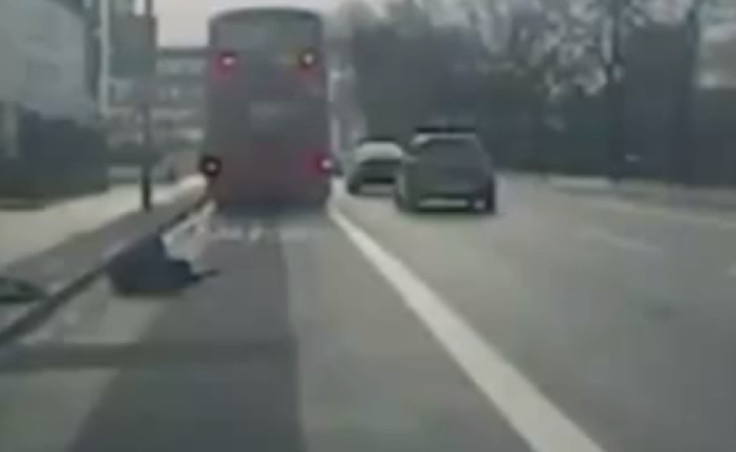 Man kicked out of bus window