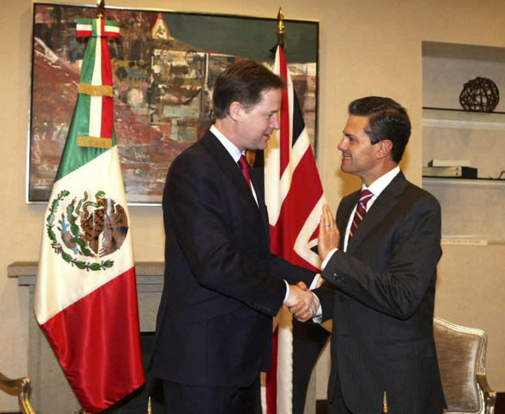 Deputy Prime Minister Nick Clegg: UK Firms Ignore Mexico Drugs and Violence and Target Economic Growth