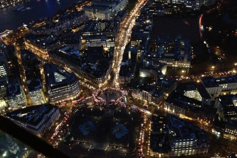 Trafalgar Square during strike
