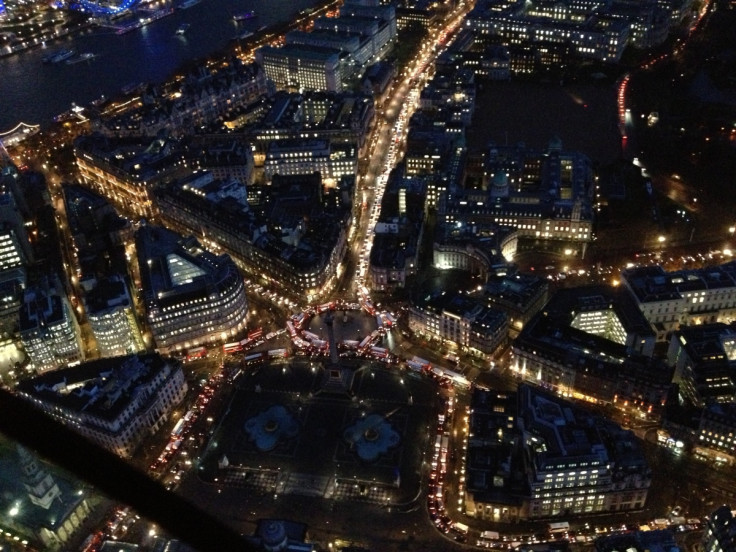 Trafalgar Square during strike