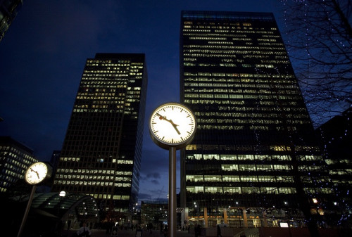 London office at night London office at night
