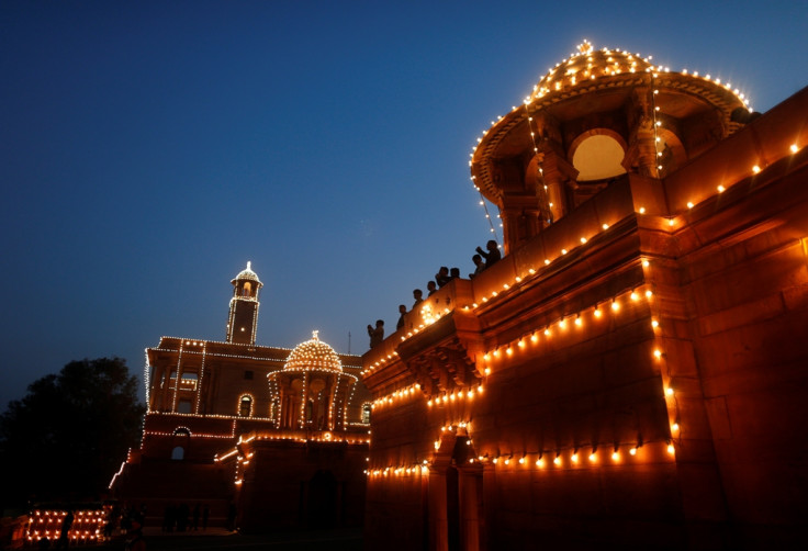 Illuminated Government Buildings, New Delhi, India