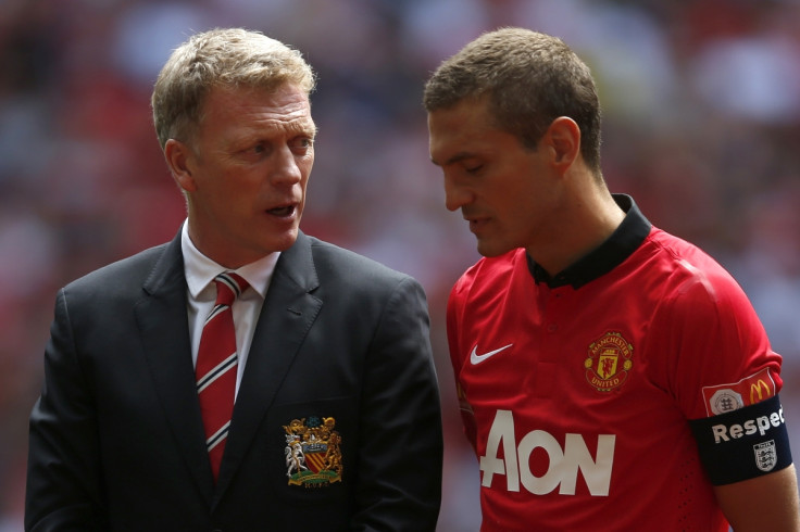 David Moyes and Nemanja Vidic