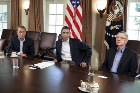 President Barack Obama meets with House Speaker John Boehner about the debt limit in Washington