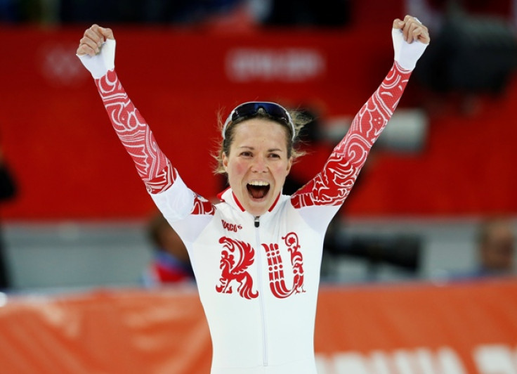 Russia's Olga Graf at the 2014 Sochi Winter Olympics