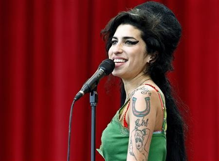 British pop singer Amy Winehouse