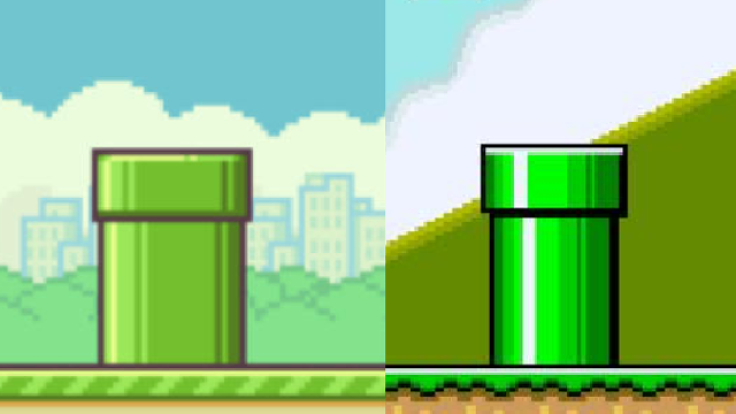 Compare Flappy Bird Pipes with Super Mario Pipes