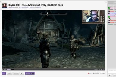 Twitch in Action: User Spamfish playing Skyrim live