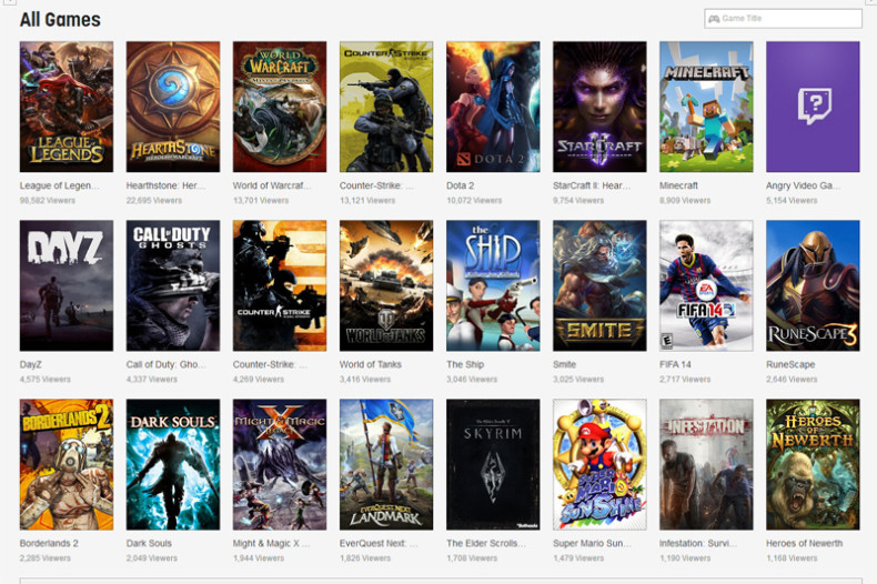 Top games being watched right now on Twitch