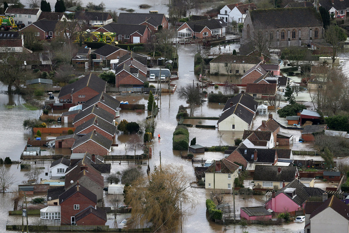 Uk Flooding Crisis Aerial Photos Of The Somerset Levels 8441