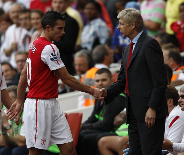 Arsene Wenger and Robin van Persie