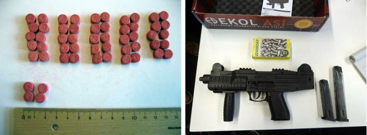 Drugs and weapons seized in the Utopia marketplace takedown case