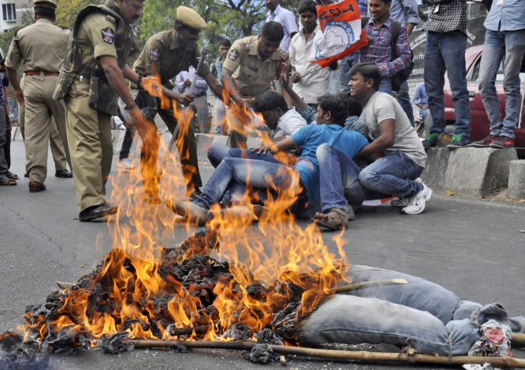 Pepper spray used in Indian parliament