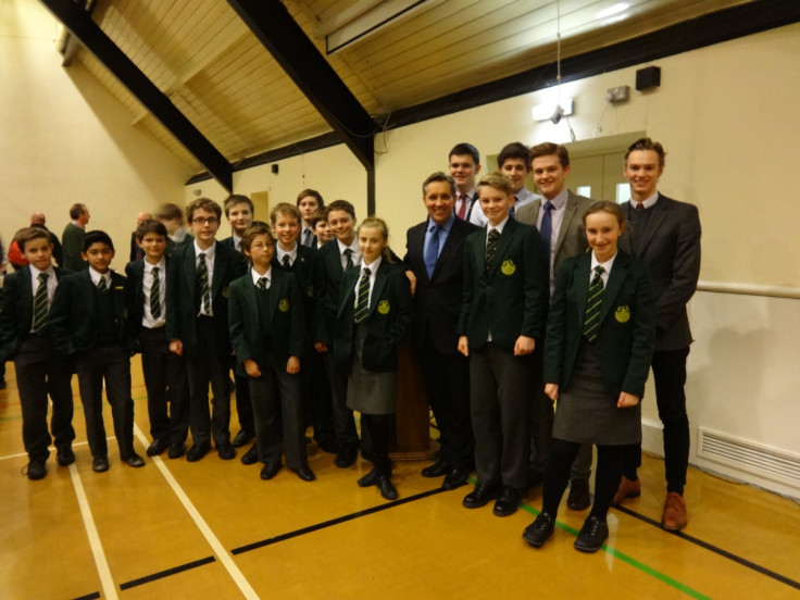 Sainbury's Justin King talks to IBTimes UK at an Insight Talk event at Gordon's School, Surrey
